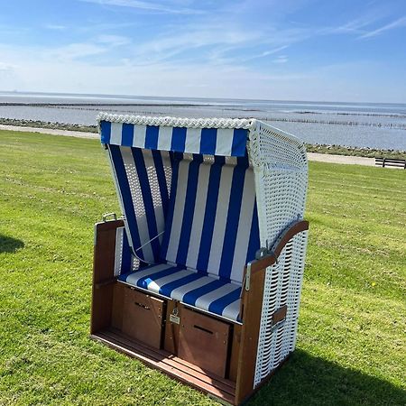 Fewo Schroeder - Bude 63A - Mit Strandkorb Am Meer - Inklusive Bettwaesche Und Handtuecher Westerdeichstrich Buitenkant foto