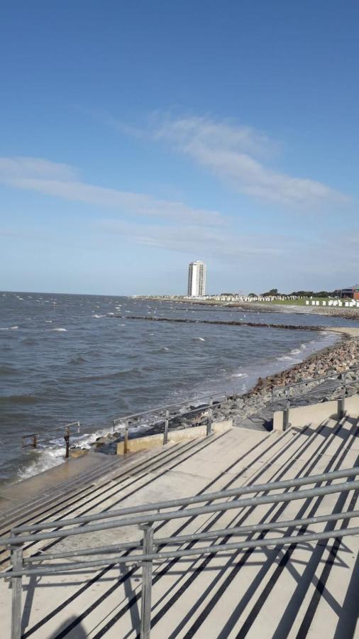 Fewo Schroeder - Bude 63A - Mit Strandkorb Am Meer - Inklusive Bettwaesche Und Handtuecher Westerdeichstrich Buitenkant foto